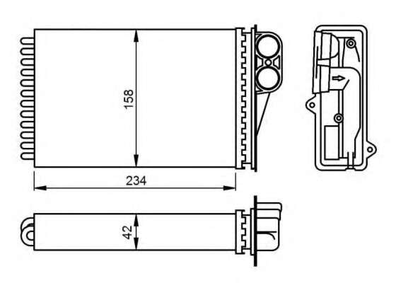 Радіатор пічки Peugeot 207/207SW 1.4-1.6D