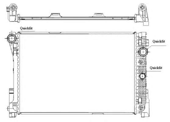 Радіатор охолодження MB E-class (W212) 1.8-3.5 07-