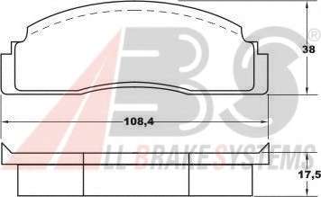 Комплект тормозных колодок, дисковый тормоз