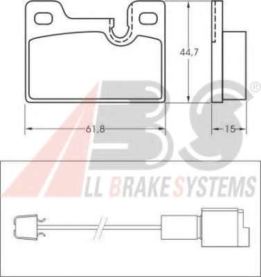 Комплект тормозных колодок, дисковый тормоз