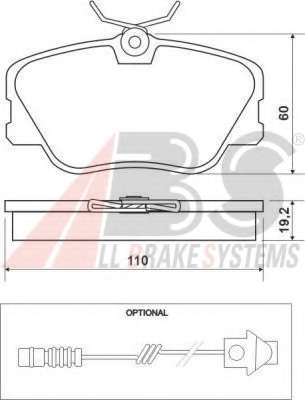Гальмівні колодки пер. W201/124 (Lucas)