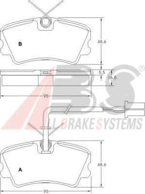 Комплект тормозных колодок, дисковый тормоз