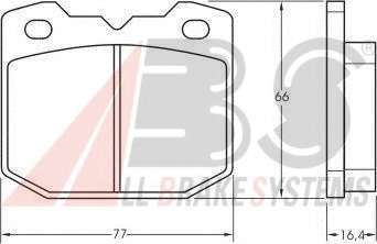 Комплект тормозных колодок, дисковый тормоз