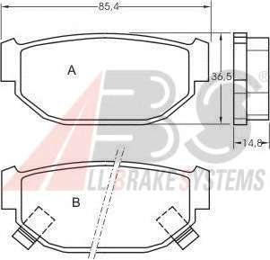 Комплект тормозных колодок, дисковый тормоз