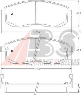 Гальмівні колодки пер. Nissan Maxima 88-00 (sumitomo)