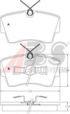 Комплект тормозных колодок, дисковый тормоз