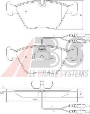 Комплект тормозных колодок, дисковый тормоз