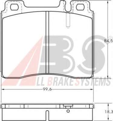Гальмівні колодки пер. W140/W140/W140/W124/W140 91-99