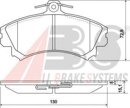 Гальмівні колодки пер. Mitsubishi Colt/Volvo S40/V40 1.1-2.0 i/TD 95- (TRW)