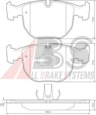 Гальмівні колодки пер. BMW 5(E39)/7(E38) 96-04 (Teves)
