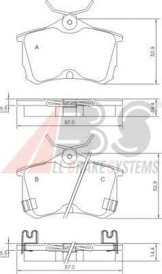 Гальмівні колодки зад. Honda Accord 98-08 (TRW)