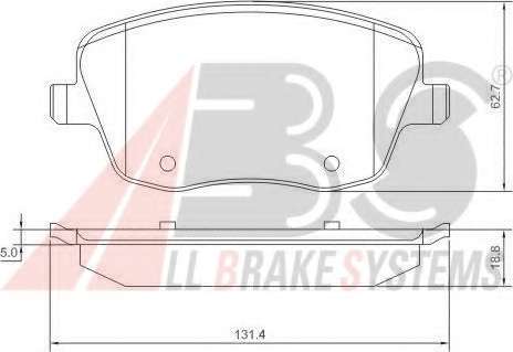 Гальмівні колодки пер. VW Polo 02-/Skoda Fabia 99-14 (TRW)