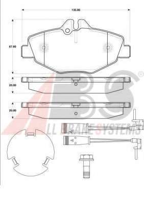 Гальмівні колодки пер. MB E-class (W211) 03-09