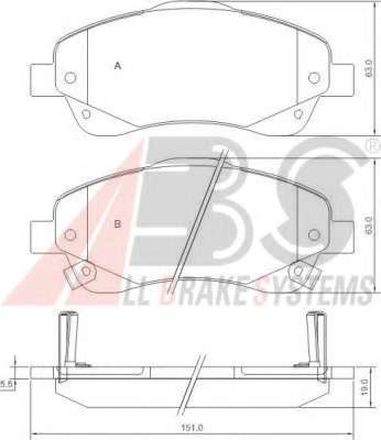 Гальмівні колодки пер. Toyota Avensis 00-08 (bosch)