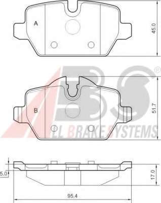 Гальмівні колодки зад. BMW 3(E90)/1(E81) 04-13 (TRW)