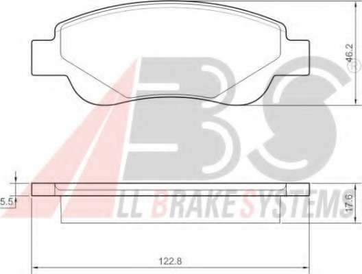 Гальмівні колодки пер. Peugeot 107/Citroen C1 05- (Bosch)