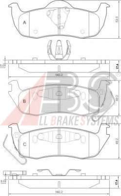 Гальмівні колодки зад. Grand Cherokee/Commander/QX56 03-13