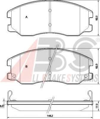 Гальмівні колодки пер. Chevrolet Captiva 06- (akebono)