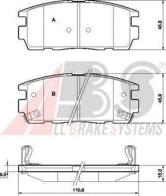 Гальмівні колодки зад. Chevrolet Captiva 06- (akebono)