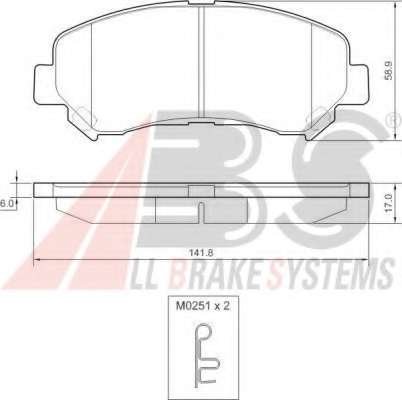 Гальмівні колодки пер. X-Trail/Qashqai 07- (Akebono)