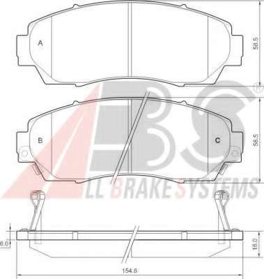 Гальмівні колодки пер. Civic/Crosstour/CR-V (05-21)