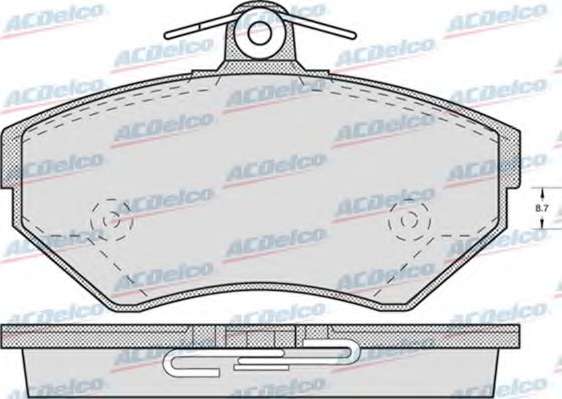 Комплект тормозных колодок, дисковый тормоз