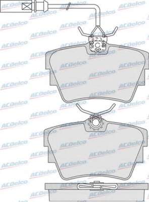 Комплект тормозных колодок, дисковый тормоз