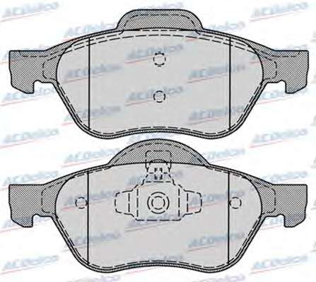 Комплект тормозных колодок, дисковый тормоз
