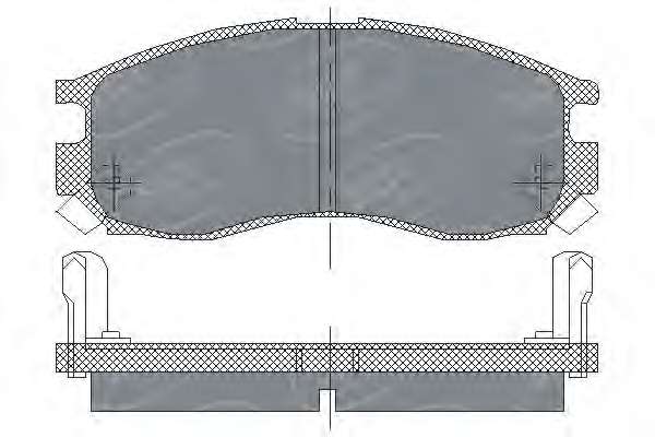 Комплект тормозных колодок, дисковый тормоз