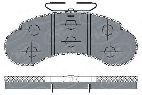Комплект тормозных колодок, дисковый тормоз