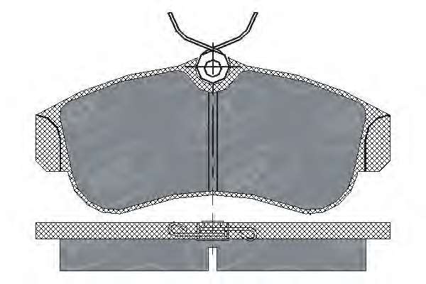 Комплект тормозных колодок, дисковый тормоз