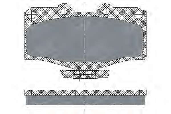 Комплект тормозных колодок, дисковый тормоз