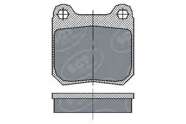 Комплект тормозных колодок, дисковый тормоз