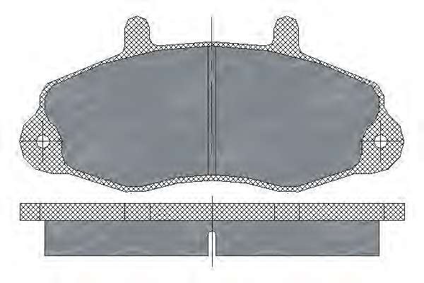 Комплект тормозных колодок, дисковый тормоз