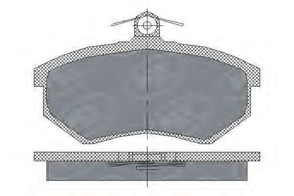 Комплект тормозных колодок, дисковый тормоз