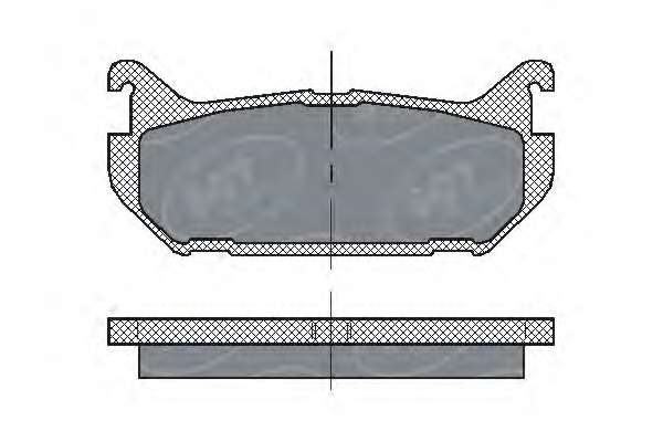 Комплект тормозных колодок, дисковый тормоз
