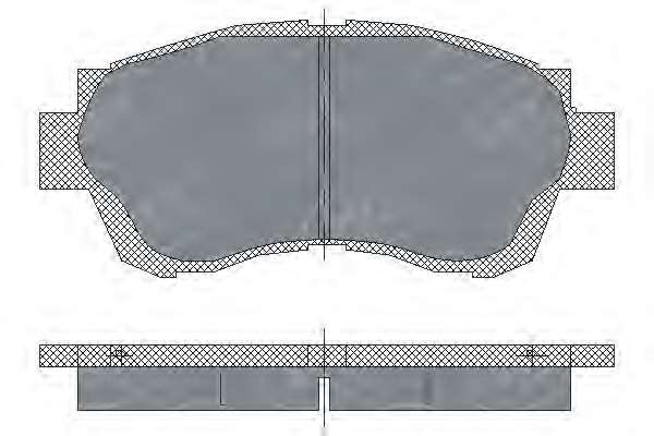 Комплект тормозных колодок, дисковый тормоз