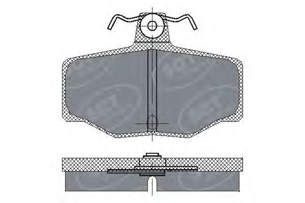Комплект тормозных колодок, дисковый тормоз