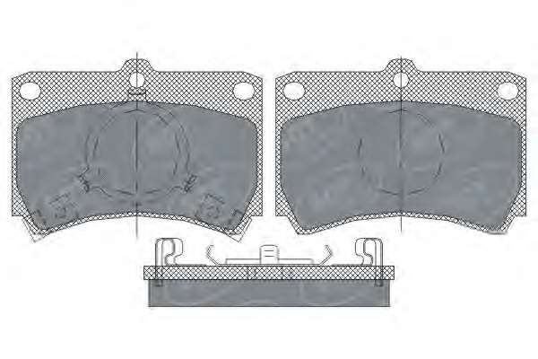 Комплект тормозных колодок, дисковый тормоз