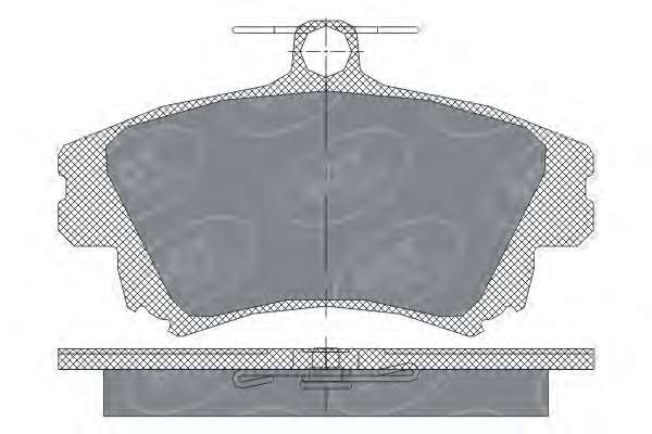 Комплект тормозных колодок, дисковый тормоз