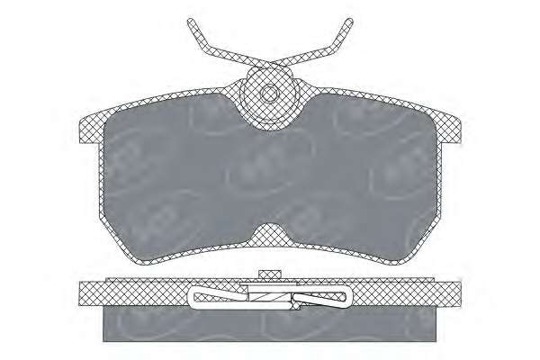 Комплект тормозных колодок, дисковый тормоз