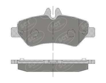 Комплект тормозных колодок, дисковый тормоз