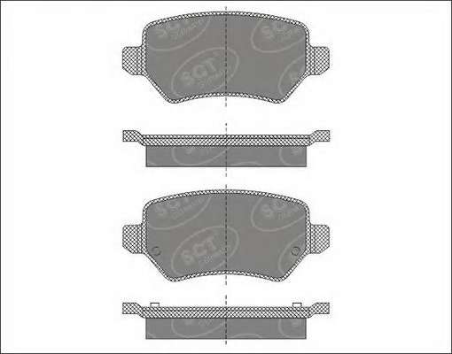Комплект тормозных колодок, дисковый тормоз