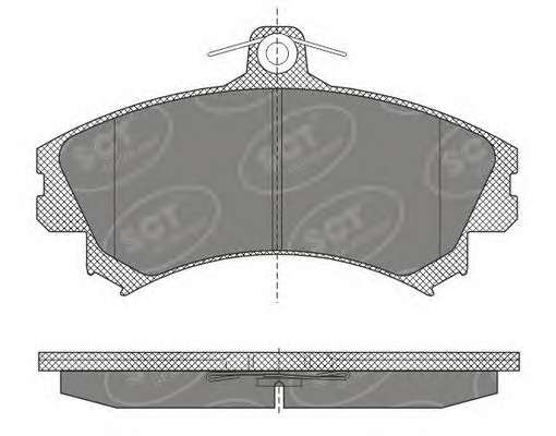Комплект тормозных колодок, дисковый тормоз
