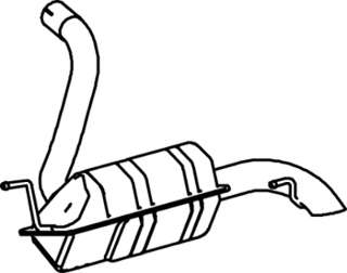 Глушитель выхлопных газов конечный