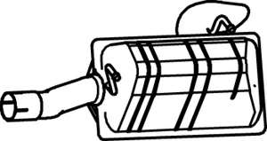 Глушитель выхлопных газов конечный