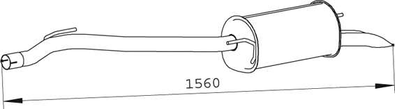 Глушитель выхлопных газов конечный