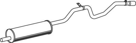 Средний / конечный глушитель ОГ