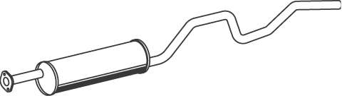 Средний / конечный глушитель ОГ