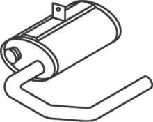 Средний / конечный глушитель ОГ